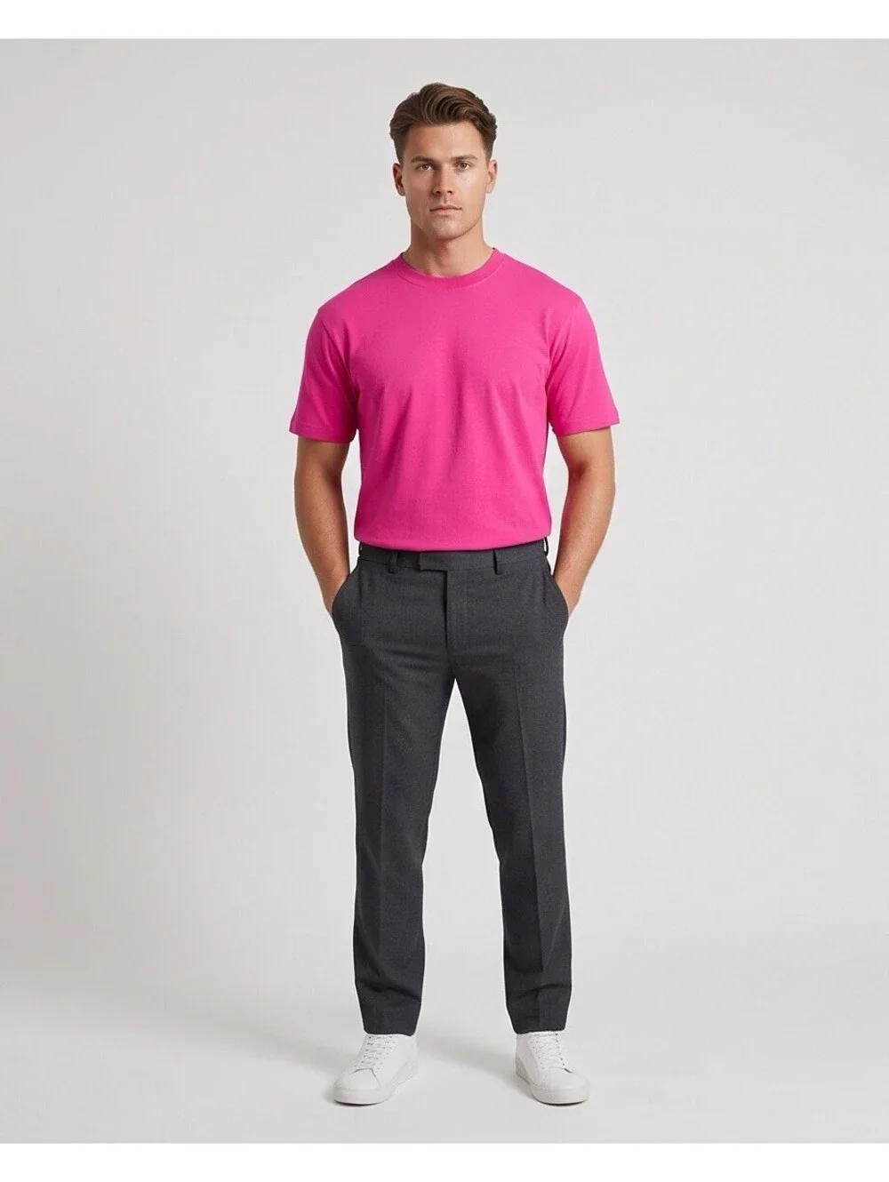 J.Crew Re-Imagined Hot Pink Relaxed Fit 100% Cotton T-Shirt Men’s L NWT